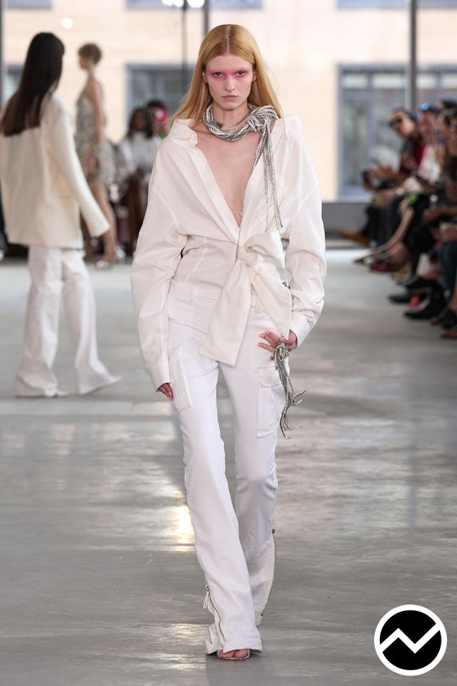 AREA, SS26 womenswear, Flap Pockets Pants, look 7