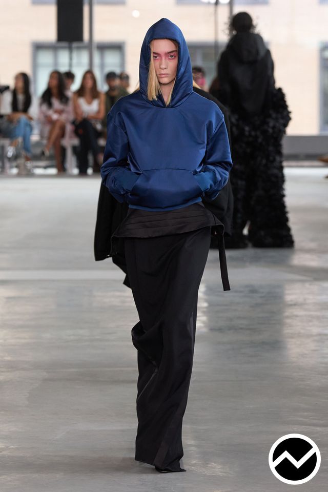 AREA, SS26 womenswear, Navy, look 25