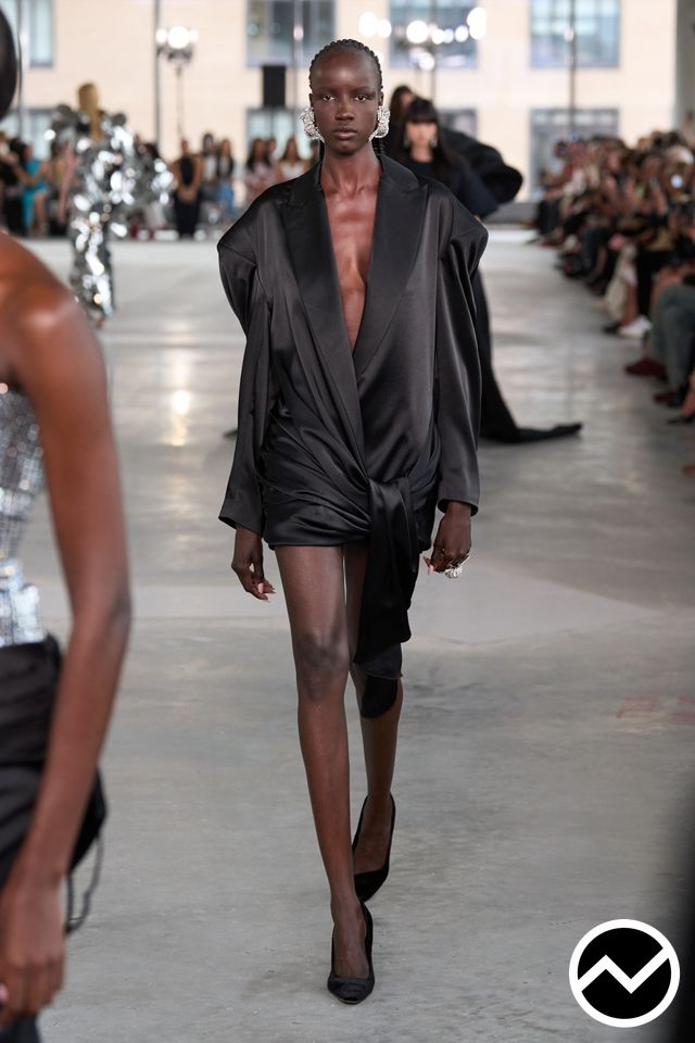 AREA, SS26 womenswear, Tie Closure Dress, look 31