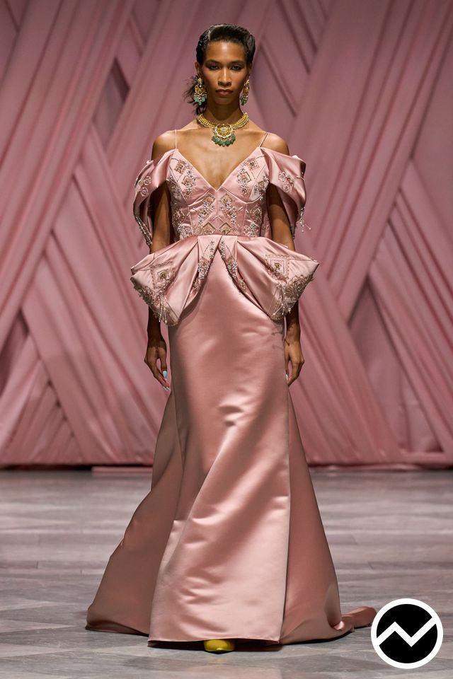 Bibhu Mohapatra, SS26 womenswear, Puff Sleeve Dress, look 34