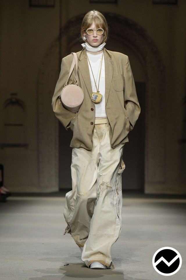 Coach, SS26 womenswear, Frayed Pants, look 42