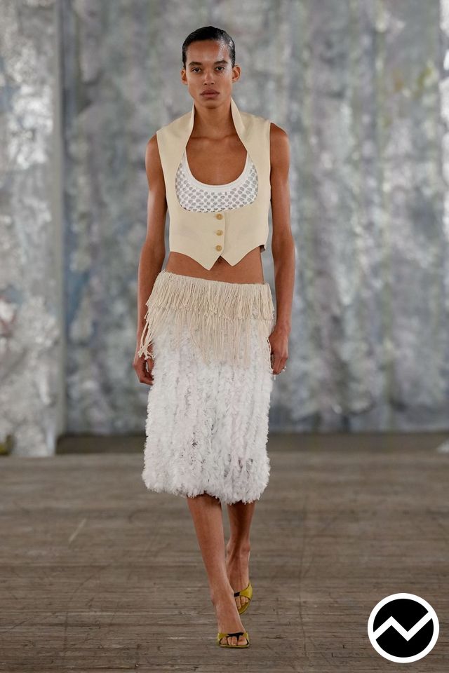 Diotima, SS26 womenswear, Cropped Vest, look 4