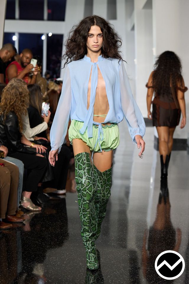 Kim Shui, SS26 womenswear, Elasticated Shorts, look 17
