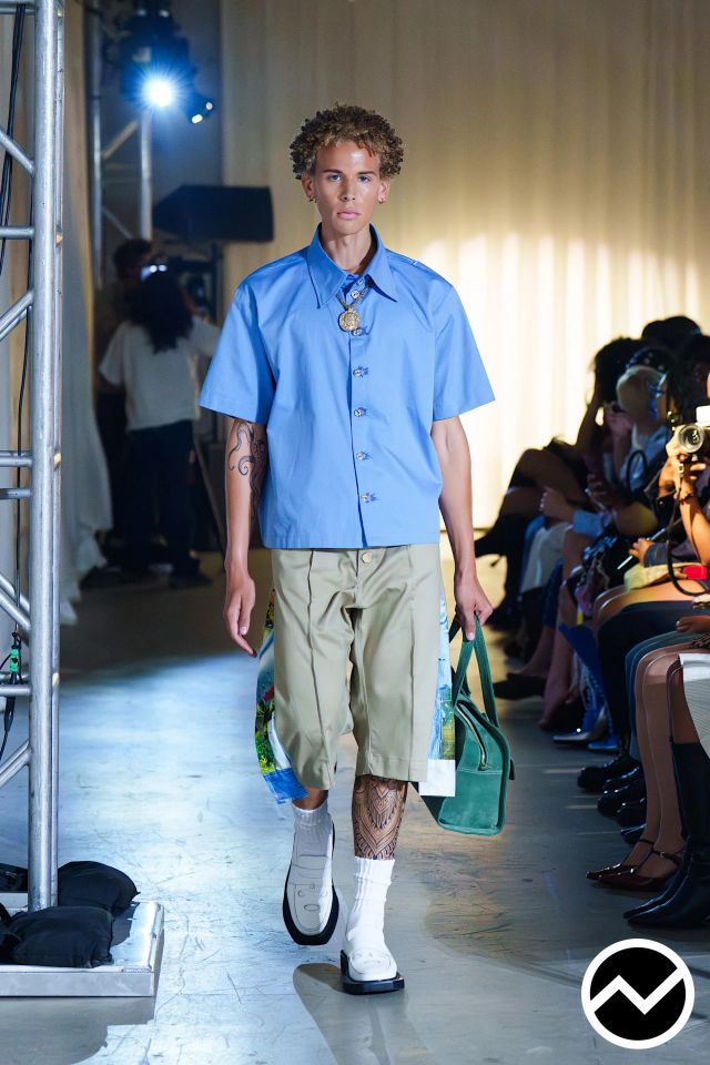 L'Enchanteur, SS26 menswear, Mid-Rise Shorts, look 4