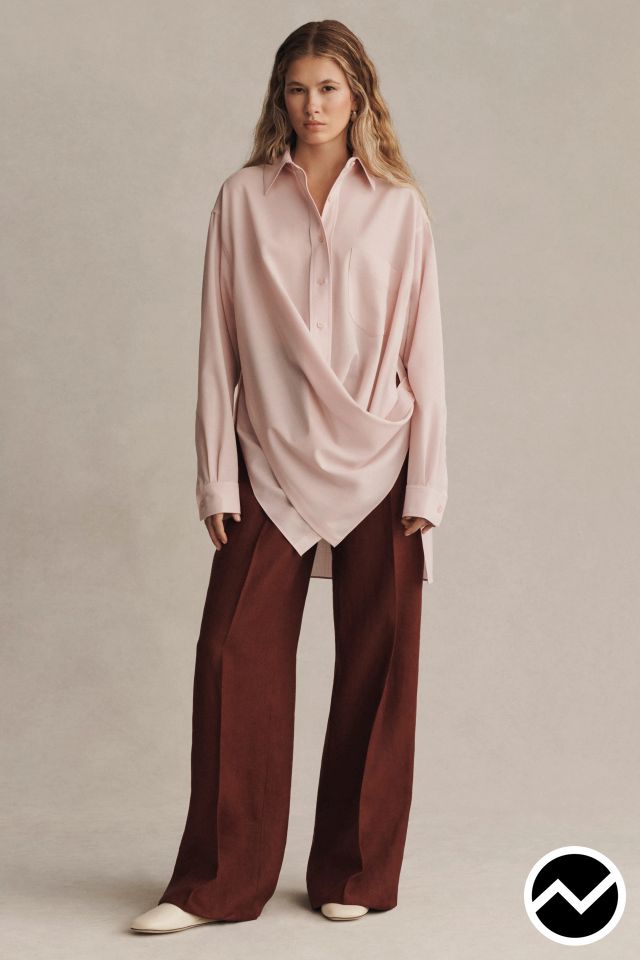 Lafayette 148 New York, SS26 womenswear, Asymmetric Hem Shirts, look 11