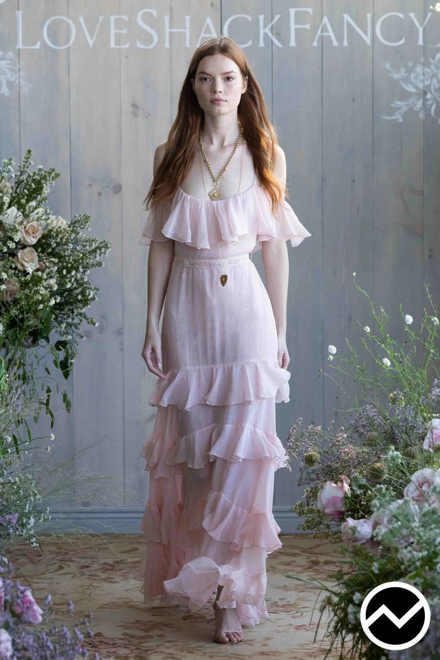 LoveShackFancy, SS26 womenswear, Chiffon, look 37