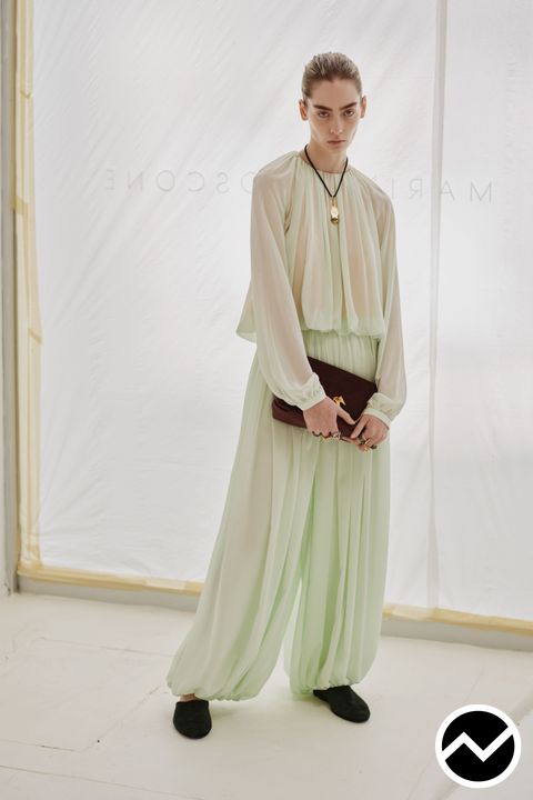 Marina Moscone, SS26 womenswear, Draped Blouse, look 3