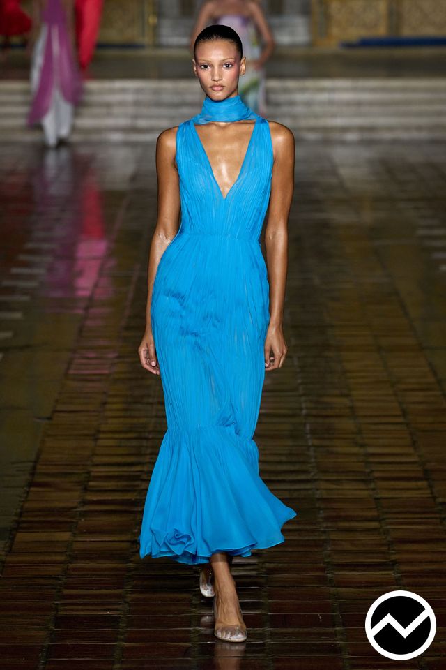 Prabal Gurung, SS26 womenswear, Sky, look 19