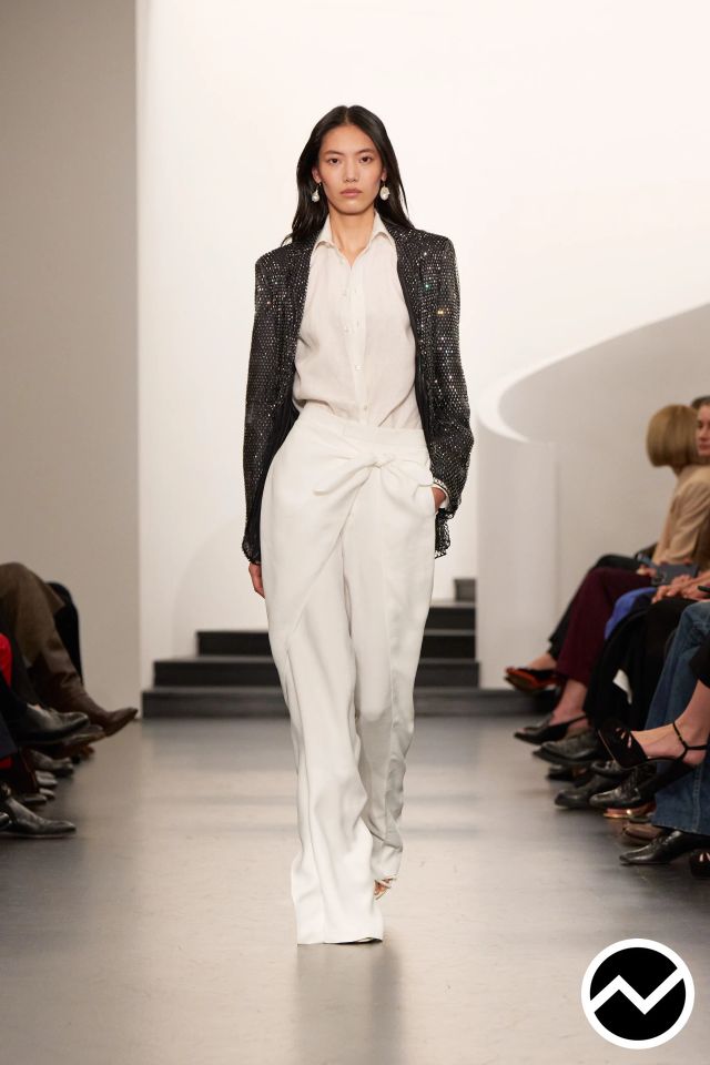 Ralph Lauren, SS26 womenswear, Hip Length Jacket, look 45