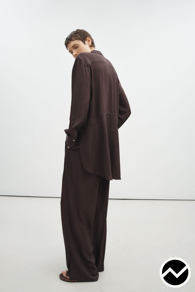 Theory, SS26 womenswear, Chocolate, look 4