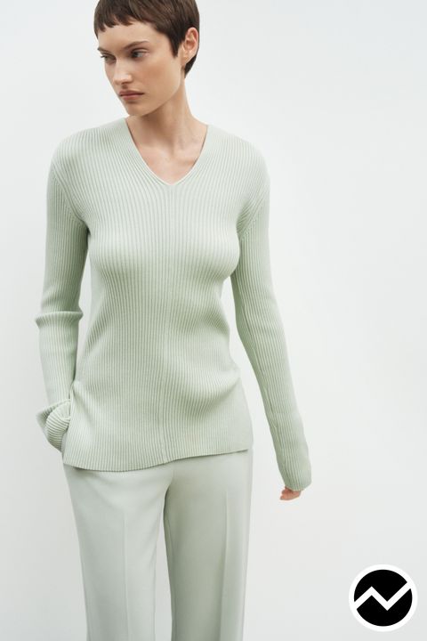 Theory, SS26 womenswear, Slim Sweater, look 18