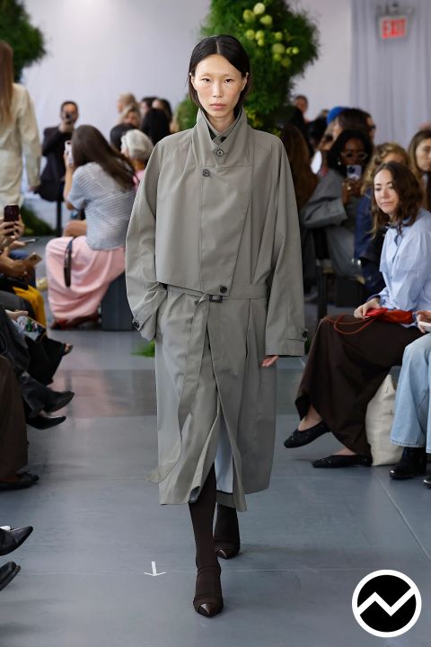 Tibi, SS26 womenswear, Relaxed Coat, look 27