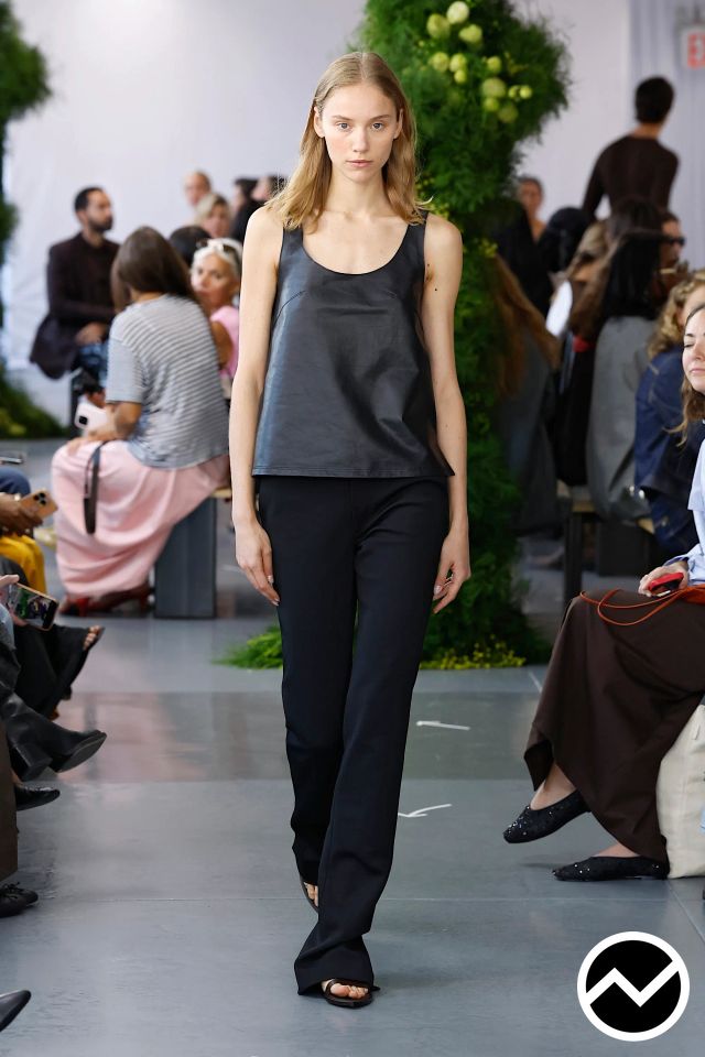 Tibi, SS26 womenswear, Charcoal, look 29