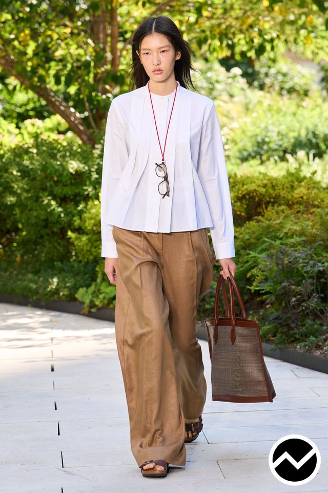TWP, SS26 womenswear, Single Pleated Pants, look 16