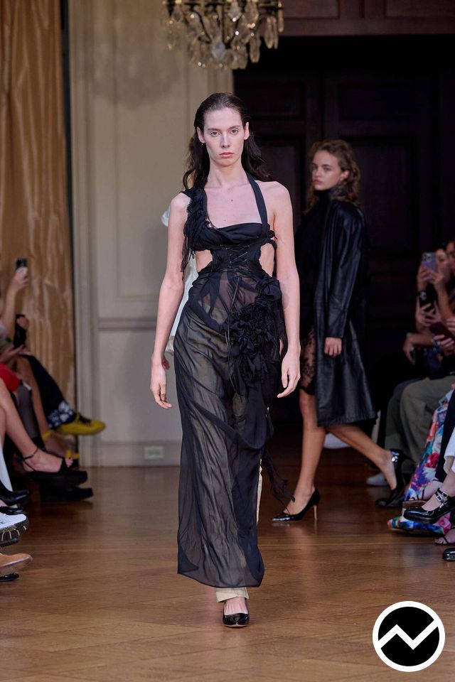 VETTESE, SS26 womenswear, Raw Edge Dress, look 31