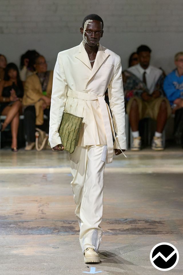 Who Decides War, SS26 menswear, Satin, look 31