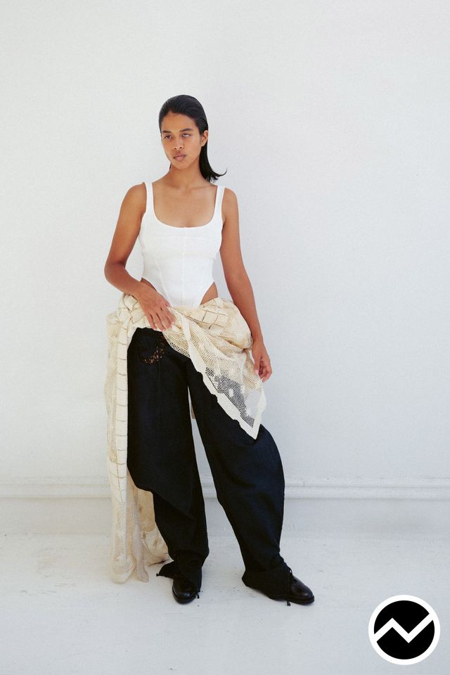 Zoe Gustavia Anna Whalen, SS26 womenswear, Wide Leg Jeans, look 13