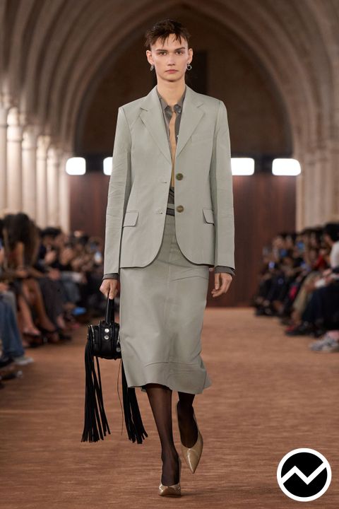 Acne Studios, SS26 womenswear, Straight Fit Skirts, look 15