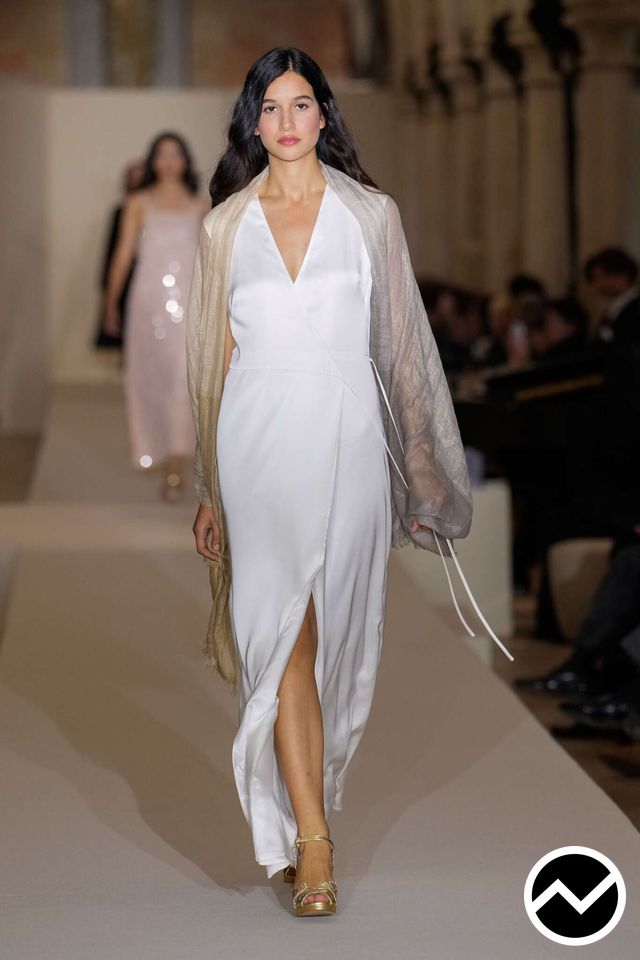 agnès b., SS26 womenswear, Slit Dress, look 75
