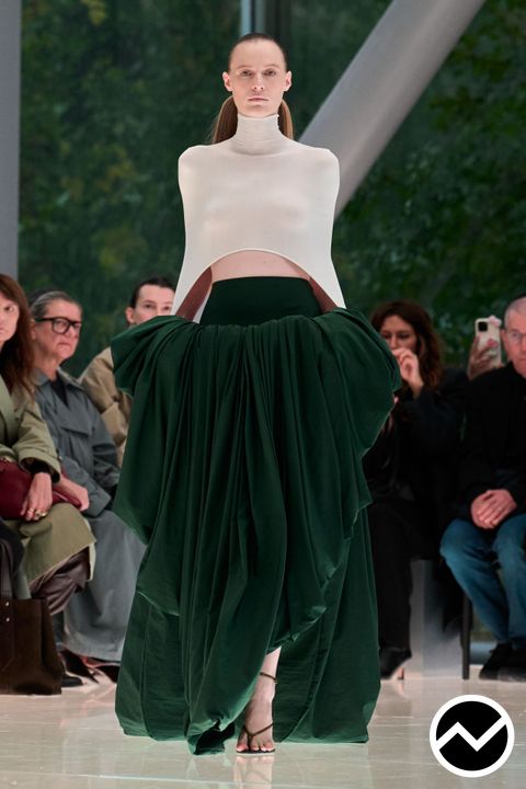 Alaïa, SS26 womenswear, Draped Skirts, look 45