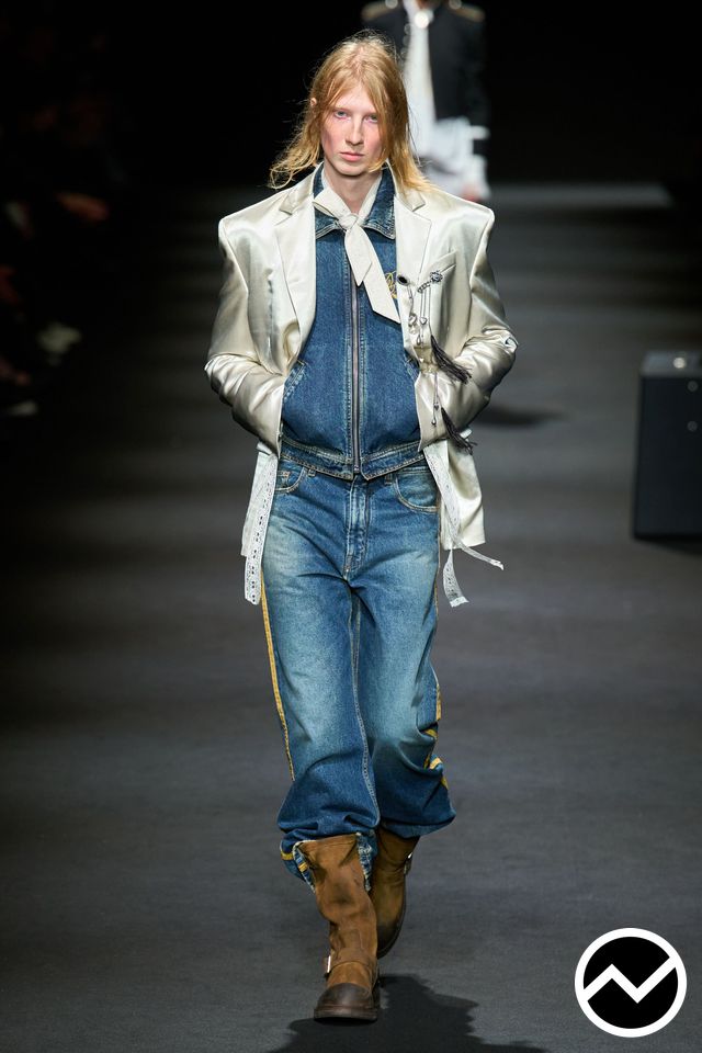 Ann Demeulemeester, SS26 menswear, Loose Jeans, look 21