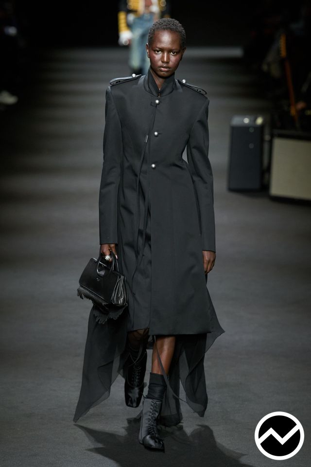 Ann Demeulemeester, SS26 womenswear, Tailored Coat, look 23