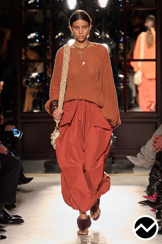 Balmain, SS26 womenswear, Beige Twins, look 5