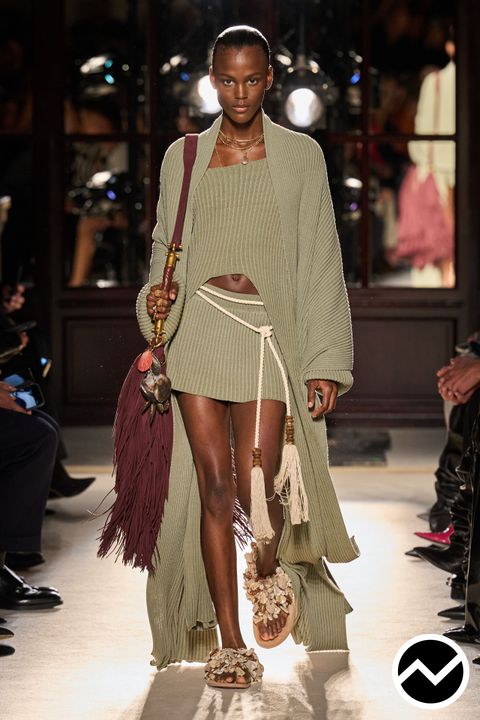 Balmain, SS26 womenswear, Rib Knit, look 11