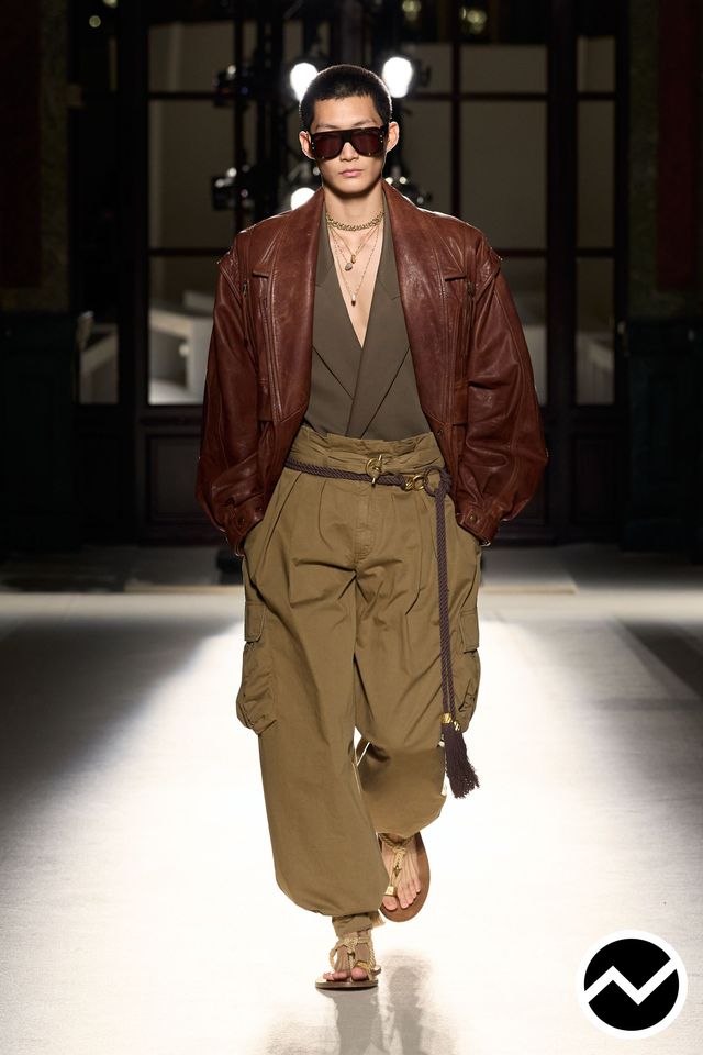 Balmain, SS26 menswear, Chocolate, look 2