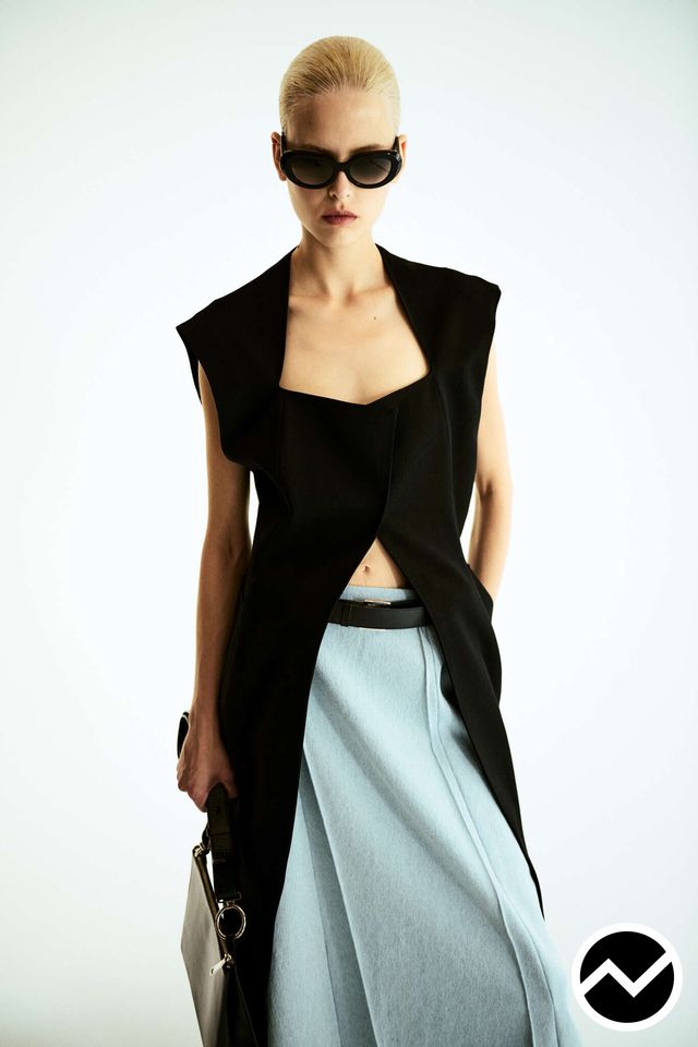 Boyarovskaya, SS26 womenswear, Longline Vest, look 27
