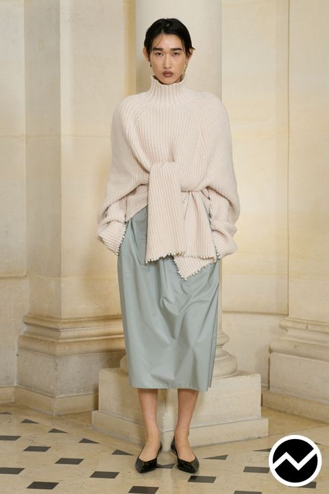 Carven, SS26 womenswear, Rib Knit, look 7