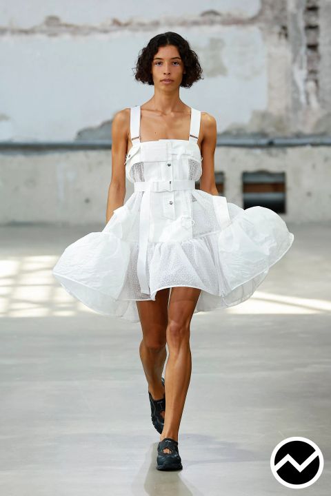 Cecilie Bahnsen, SS26 womenswear, Buttoned Front Dress, look 7