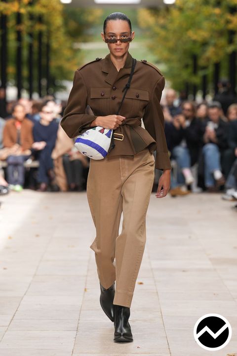 Celine, SS26 womenswear, Military Jacket, look 20
