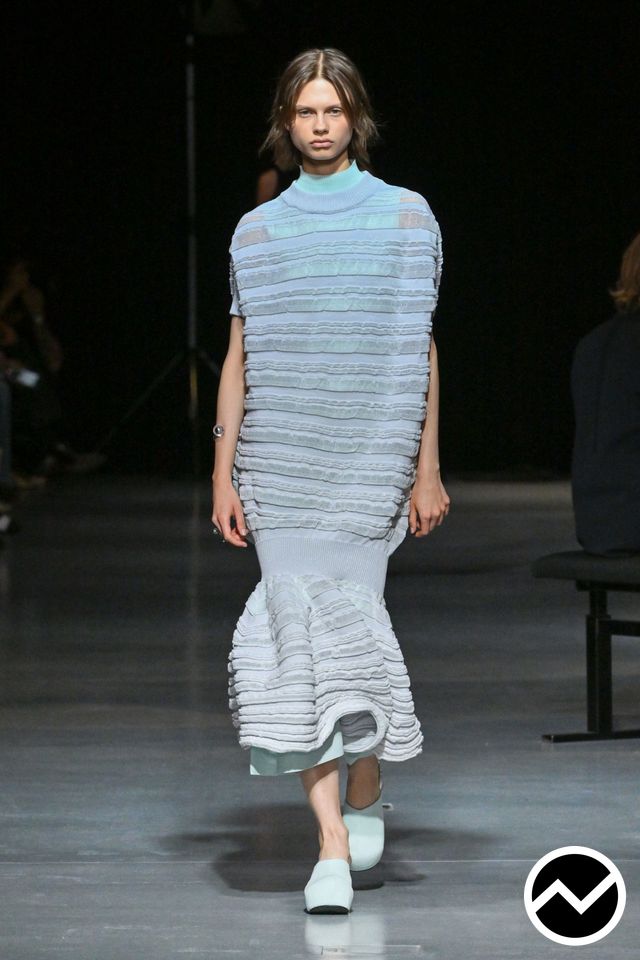 CFCL, SS26 womenswear, Ruffled Dress, look 12