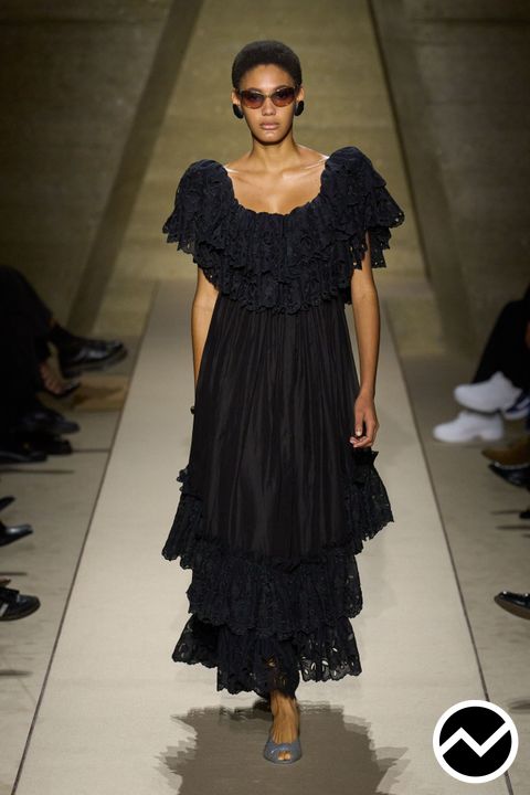 Chloé, SS26 womenswear, Ruffled Dress, look 54