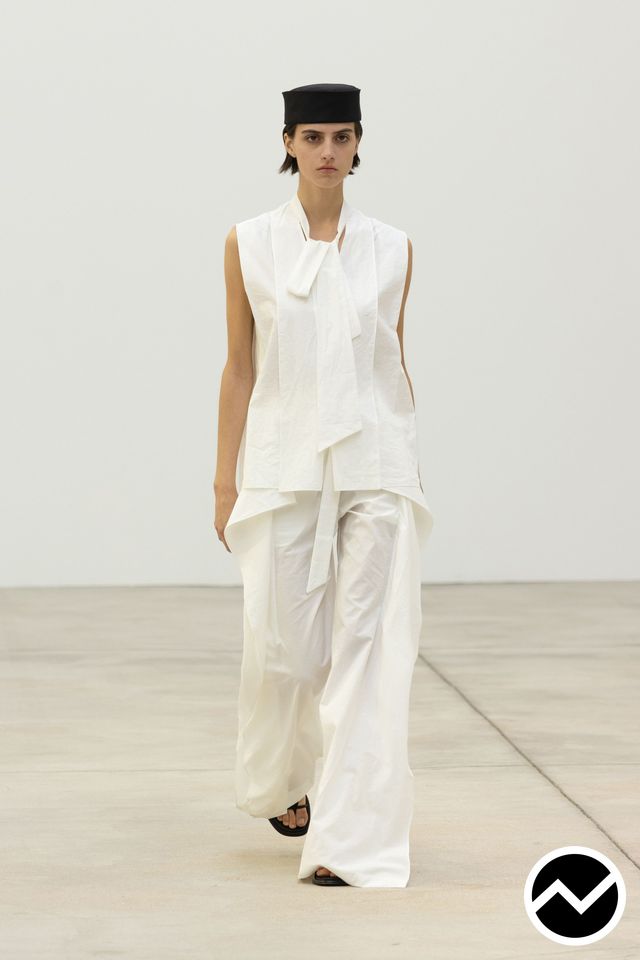 Christian Wijnants, SS26 womenswear, Tie Pants, look 16