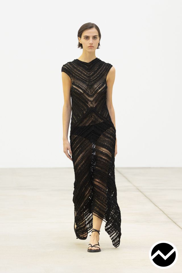 Christian Wijnants, SS26 womenswear, Mesh, look 36
