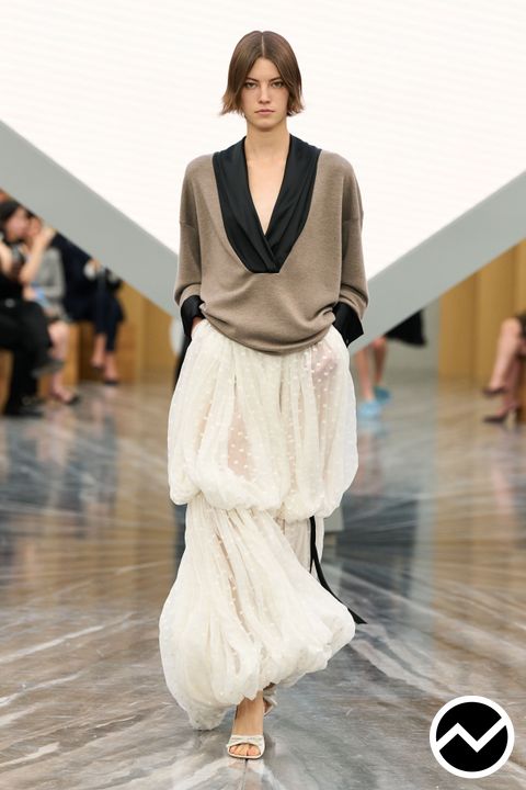 Dior, SS26 womenswear, Taupe, look 56