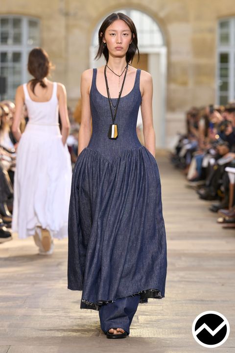 Gabriela Hearst, SS26 womenswear, Raw Edge Dress, look 17