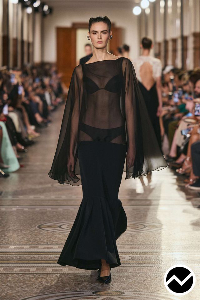 Georges Hobeika, SS26 womenswear, Kimono Sleeve Dress, look 8