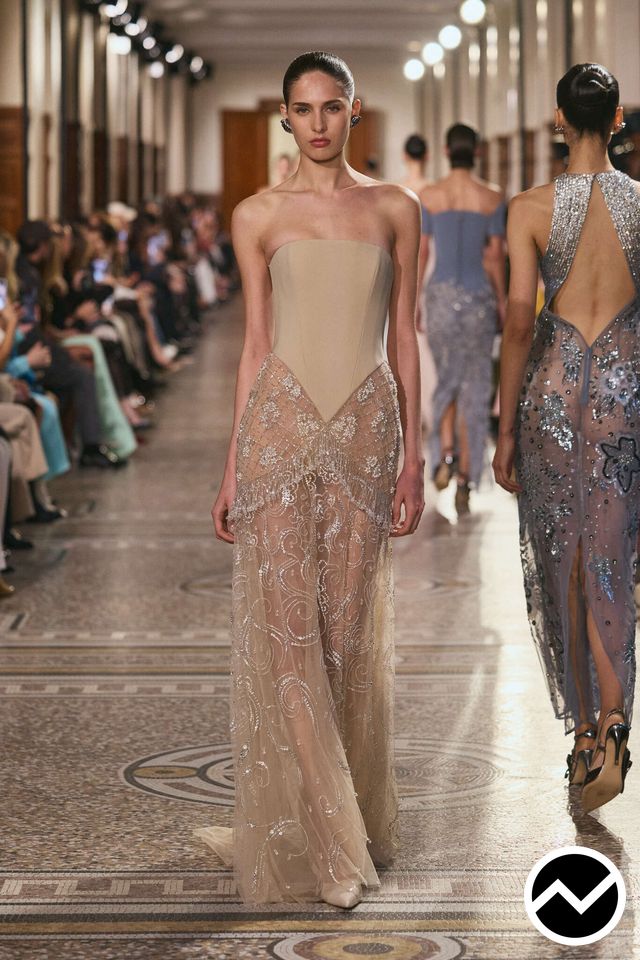 Georges Hobeika, SS26 womenswear, Organza, look 48