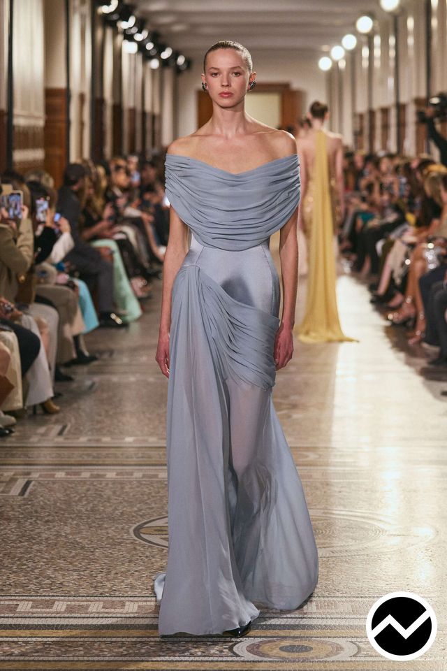 Georges Hobeika, SS26 womenswear, Chiffon, look 56