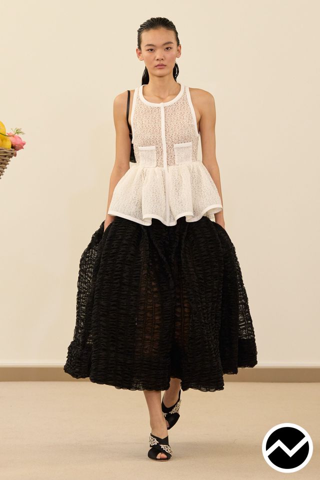 Giambattista Valli, SS26 womenswear, Fitted Blouse, look 7