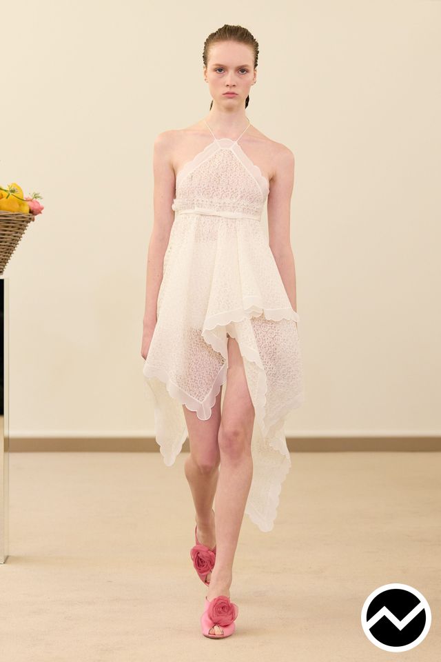 Giambattista Valli, SS26 womenswear, Scalloped Hem Dress, look 31