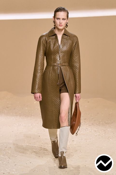 Hermès, SS26 womenswear, Zip Up Coat, look 6