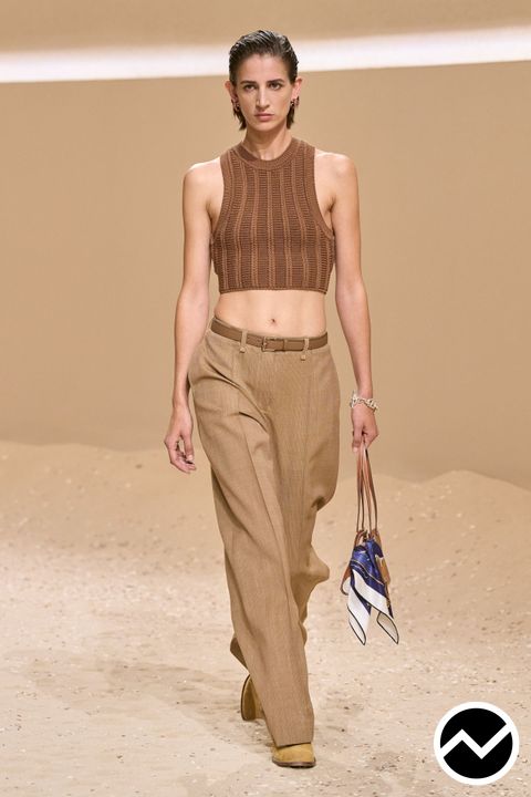 Hermès, SS26 womenswear, Ribbed, look 11