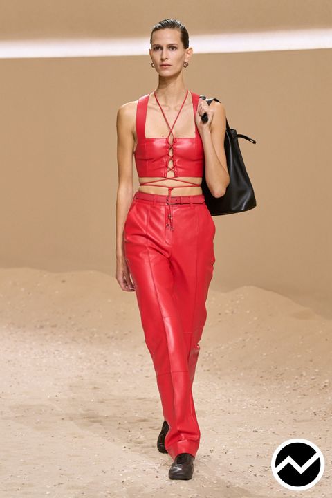Hermès, SS26 womenswear, Leather, look 19