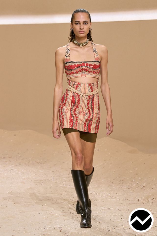 Hermès, SS26 womenswear, Jacquard, look 23