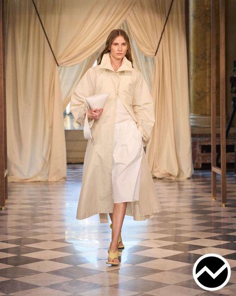 Icicle, SS26 womenswear, Drop Shoulder Coat, look 19