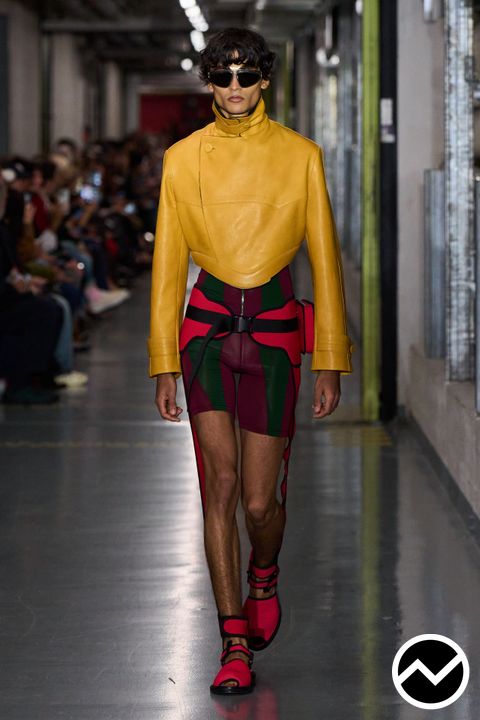 Jean Paul Gaultier, SS26 menswear, Mustard, look 34